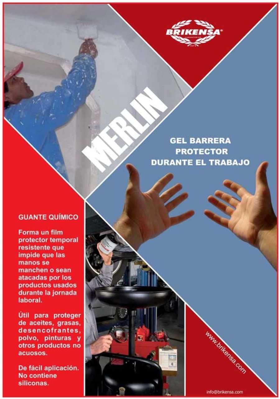 Merlin: gel barrera protector durante el trabajo